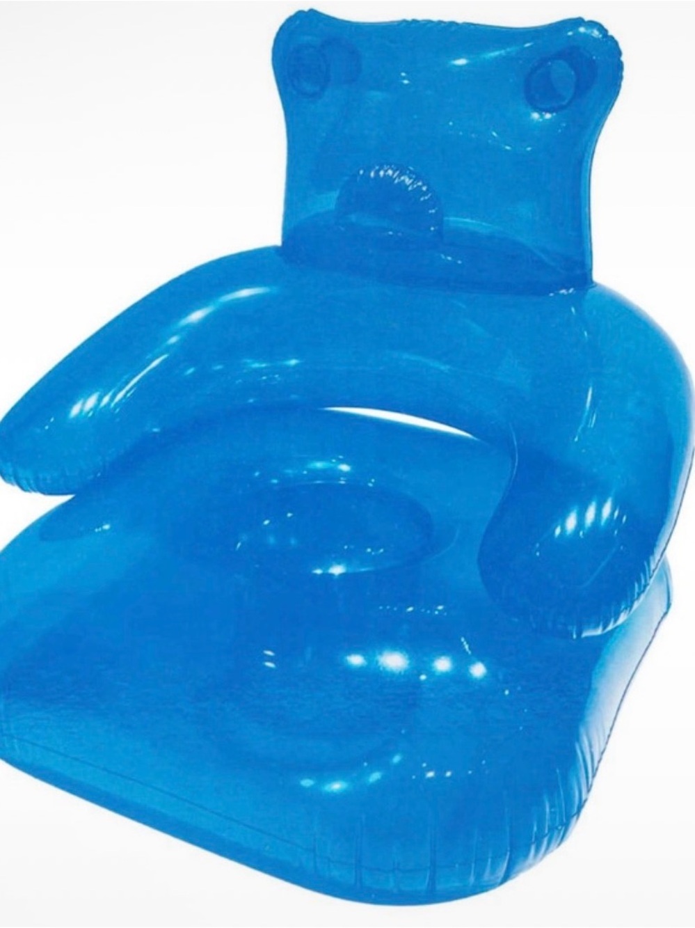 NWOB Blue Inflatable Bear Chair Inflatable furniture party room decor🐻
